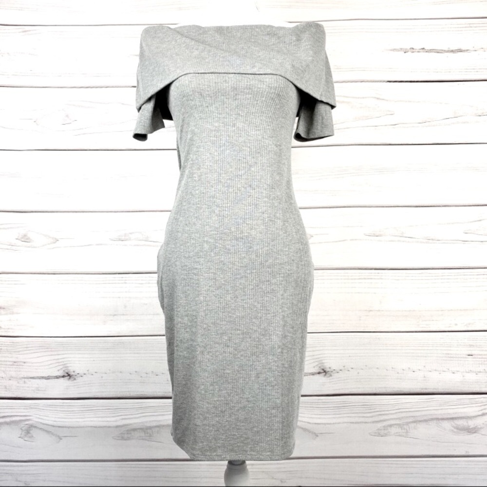 Juicy Couture Off The Shoulder Fitted Dress